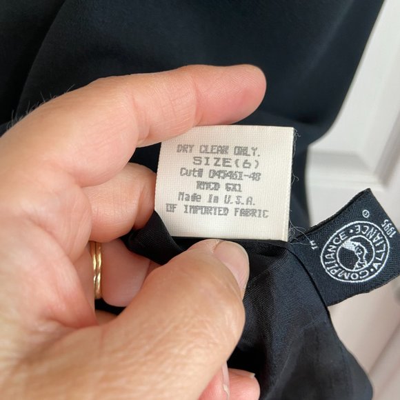 Laundry by Shelli Segal Sleeveless Sheath Dress Size 6 Black Career Office - Picture 8 of 8